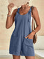 Full Size Knot Strap Romper with Pockets Plus Size nicholesgifts