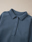 Collared Sweatshirt and High Waist Pants Active Set nicholesgifts