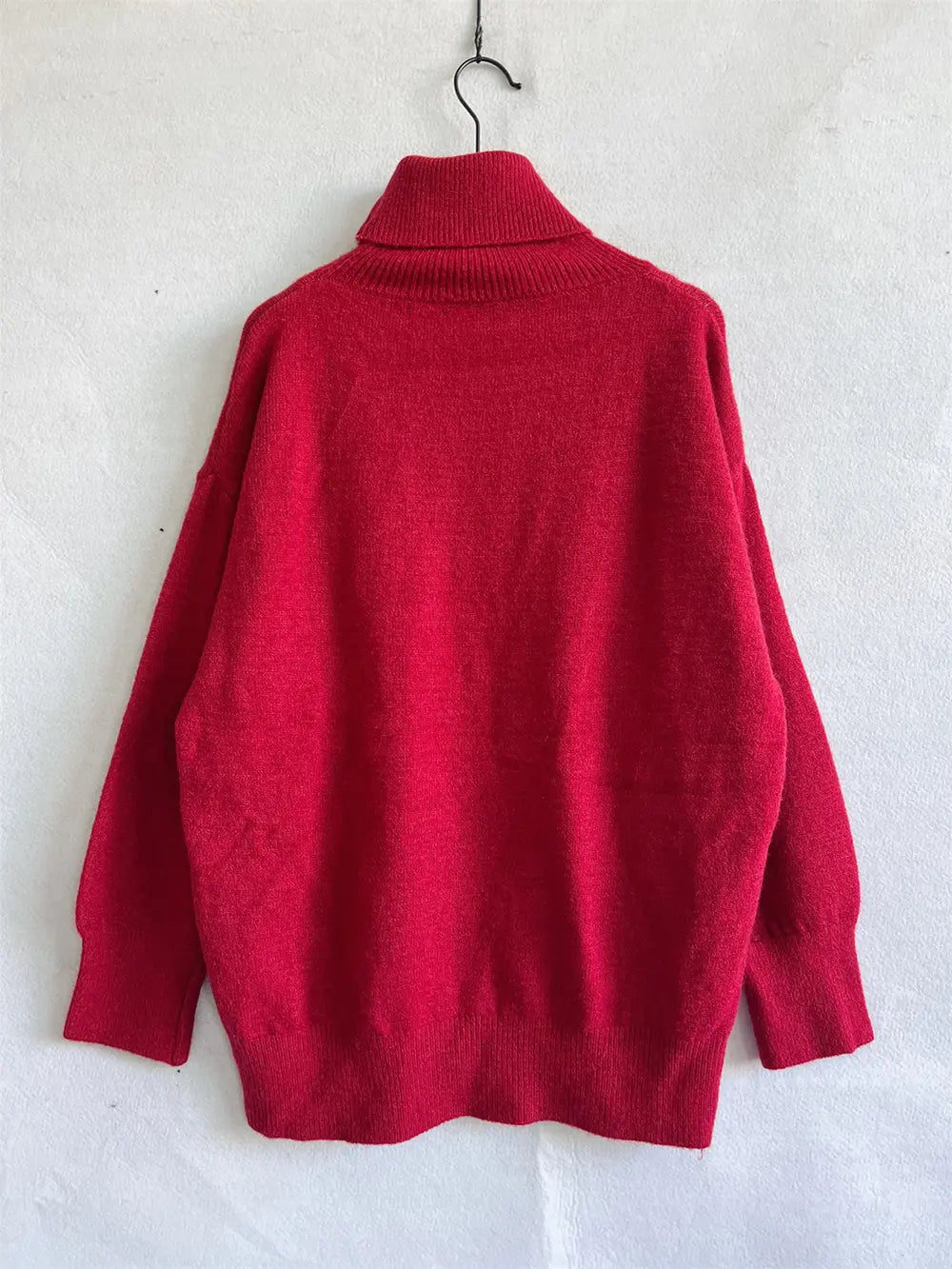 Turtleneck Long Sleeve Sweater Trendsi