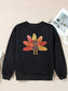 Graphic Round Neck Long Sleeve Sweatshirt nicholesgifts