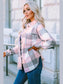 Plaid Button Up Dropped Shoulder Jacket nicholesgifts