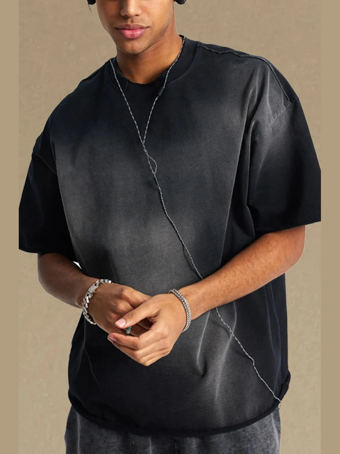 Men's Round Neck Half Sleeve T-Shirt Trendsi