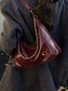 Leather Chain Shoulder Bag nicholesgifts