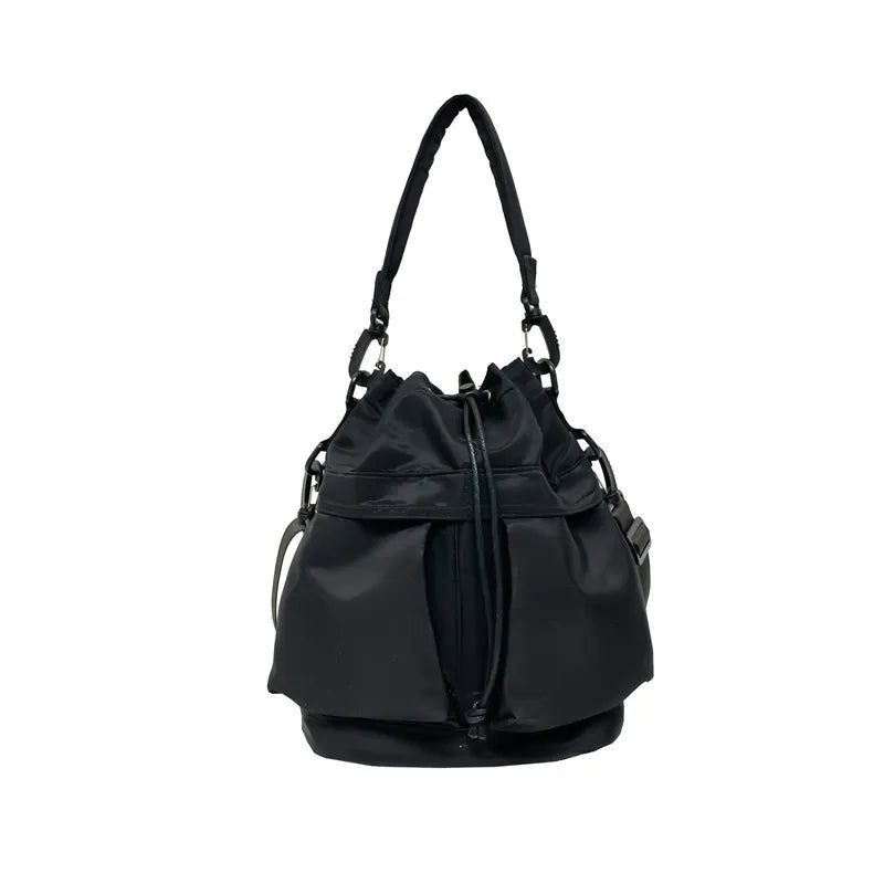 Drawstring Nylon Bucket Bag Trendsi