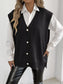 Button-Down Button Up Sweater Vest nicholesgifts