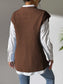 Pearl Trim V-Neck Sweater Vest nicholesgifts
