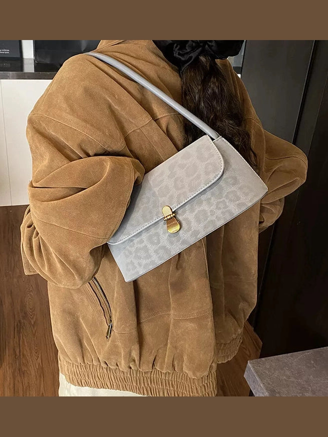 Leopard Print Shoulder Bag nicholesgifts
