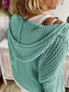 Openwork Hooded Long Sleeve Sweater nicholesgifts
