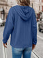 Drawstring Dropped Shoulder Long Sleeve Hoodie Trendsi
