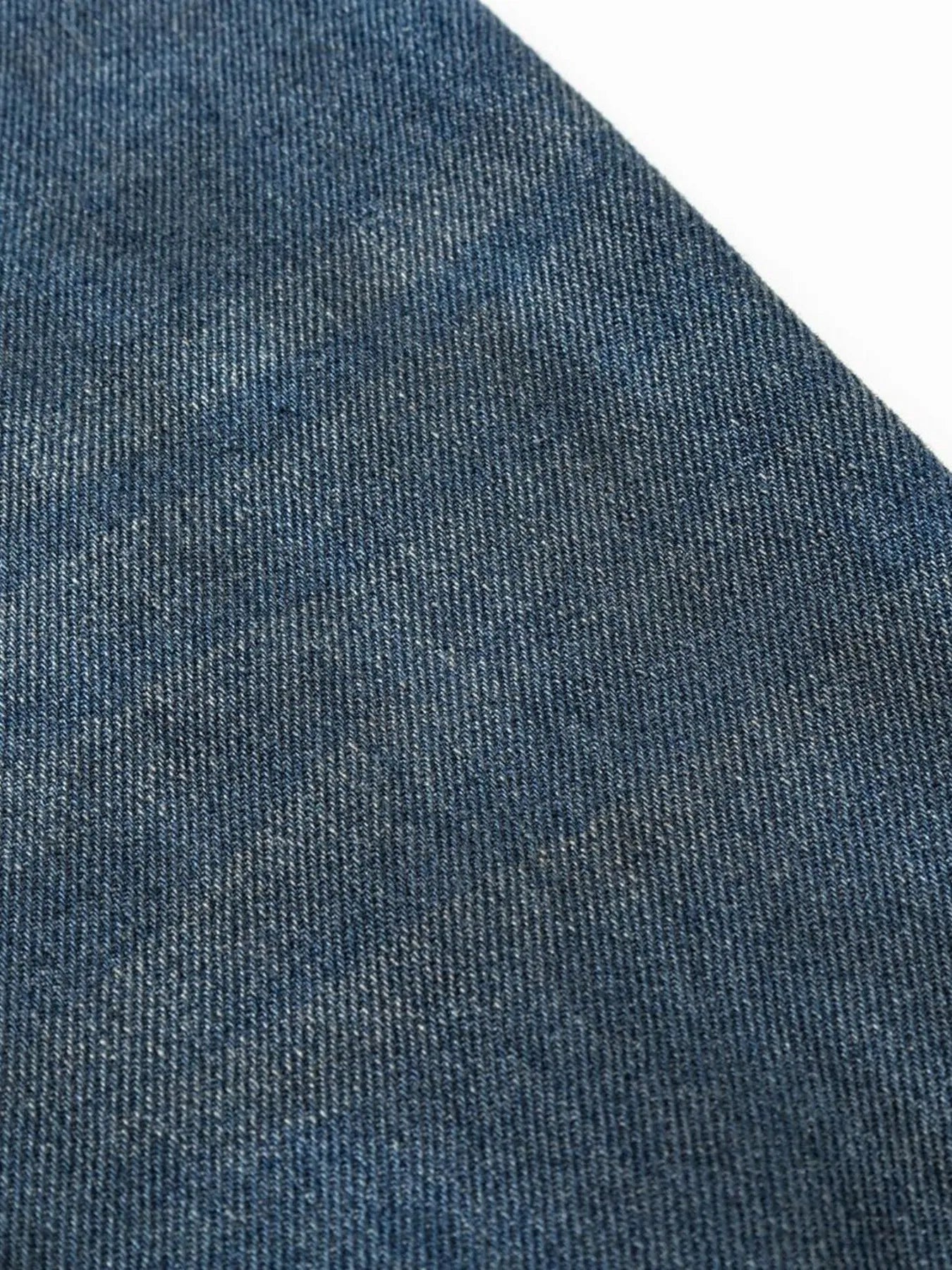 Men's Washed Denim Bomber Jacket