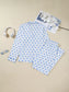 Bow Print Long Sleeve Shirt and Pants Pajama Set nicholesgifts