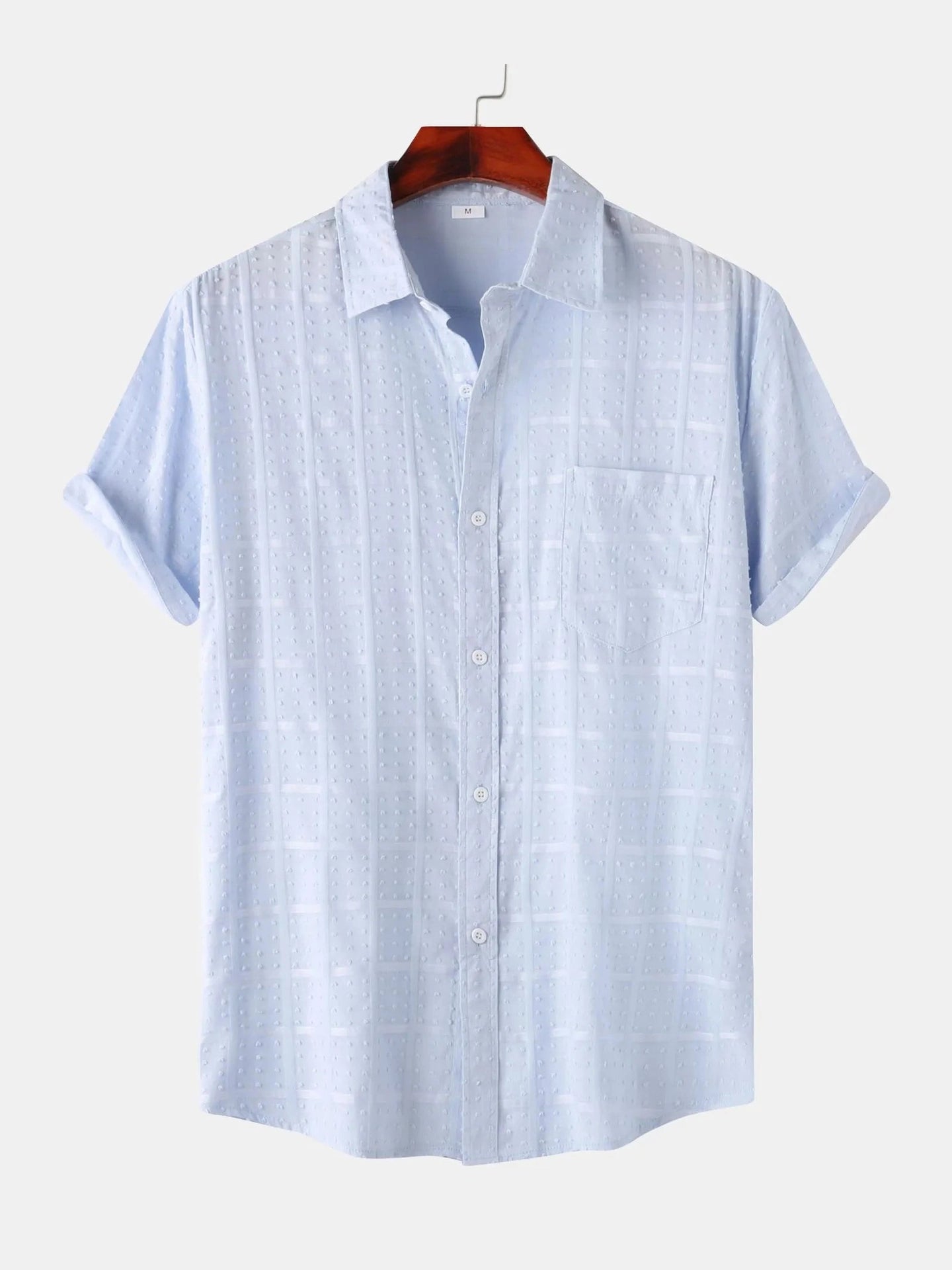 Men's Casual Short Sleeve Button Down Shirt NicholesGifts