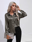 Collared Neck Buttoned Long Sleeve Shirt nicholesgifts