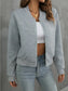 Zip Up Long Sleeve Jacket nicholesgifts