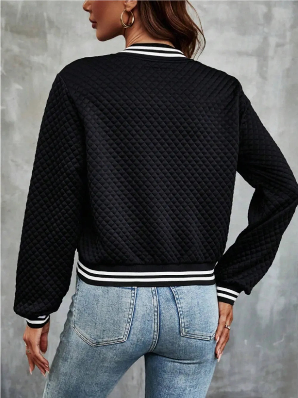 Zip Up Long Sleeve Jacket nicholesgifts