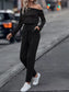 One Shoulder Long Sleeve Jumpsuit nicholesgifts