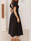 Sweetheart Neck Puff Sleeve Dress nicholesgifts
