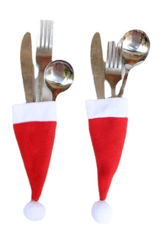 20-Piece Christmas Hat Cutlery Holders nicholesgifts