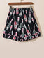 Champagne Print Short Sleeve Top and Shorts Set nicholesgifts