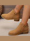 Women Point Toe Block Heels Boots nicholesgifts