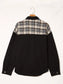 Plaid Pocketed Button Up Denim Jacket nicholesgifts