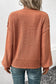Perfee V-Neck Exposed Seam Sweater Trendsi