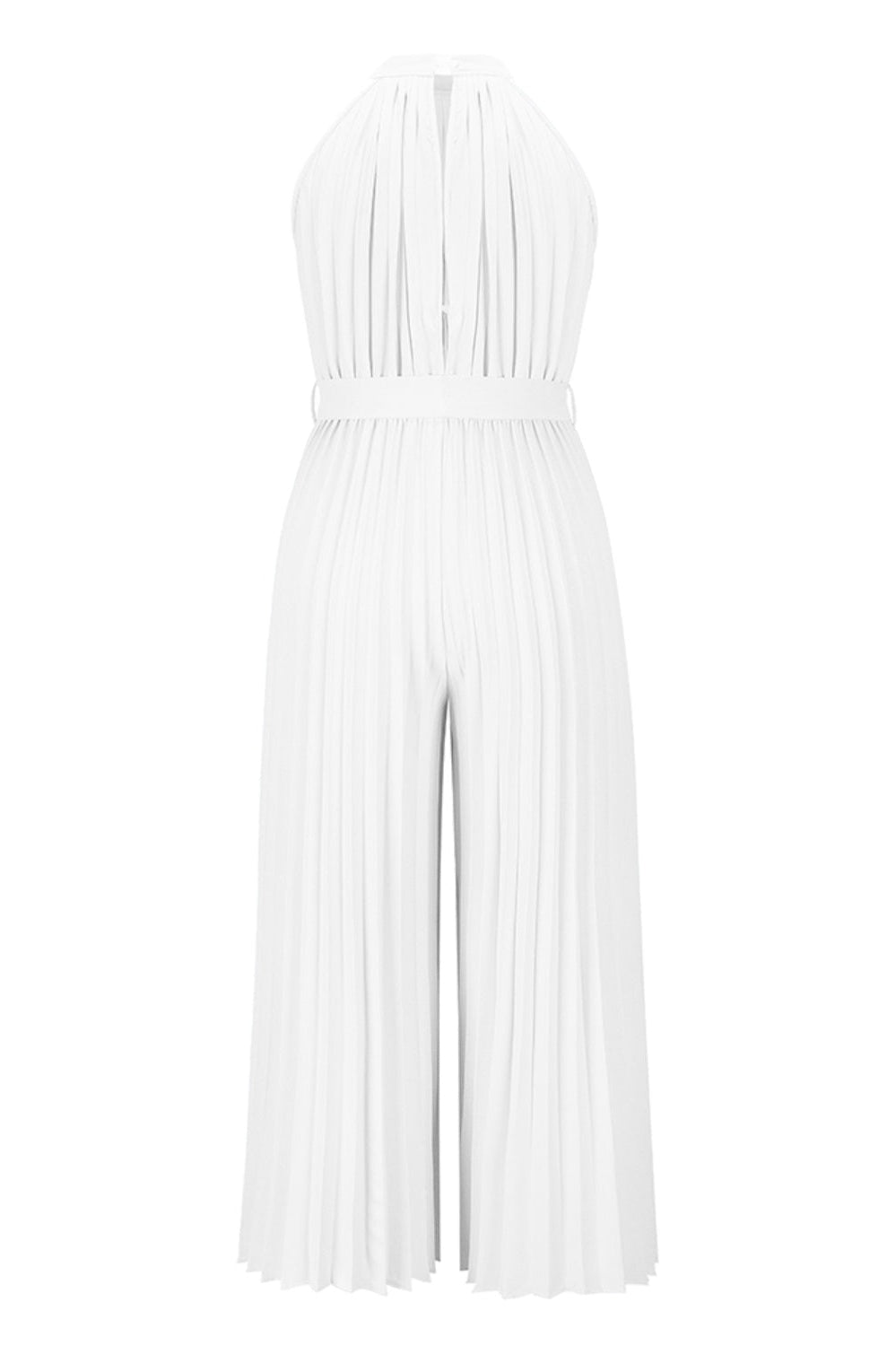 Cutout Tied Pleated Sleeveless Jumpsuit nicholesgifts