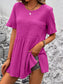Women Round Neck Short Sleeve Blouse nicholesgifts