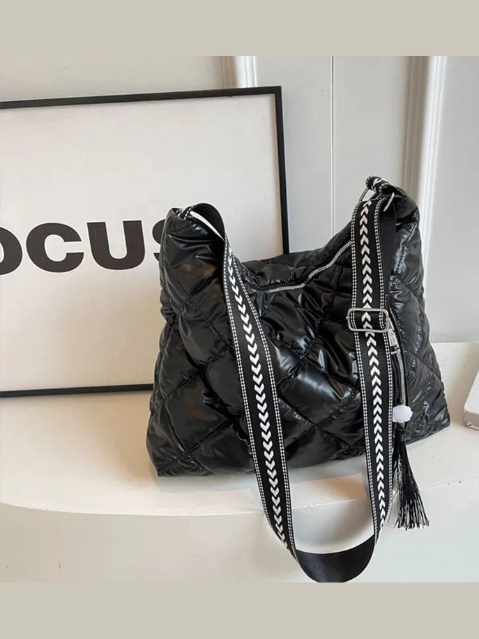 Quilted Nylon Travel Bag Trendsi