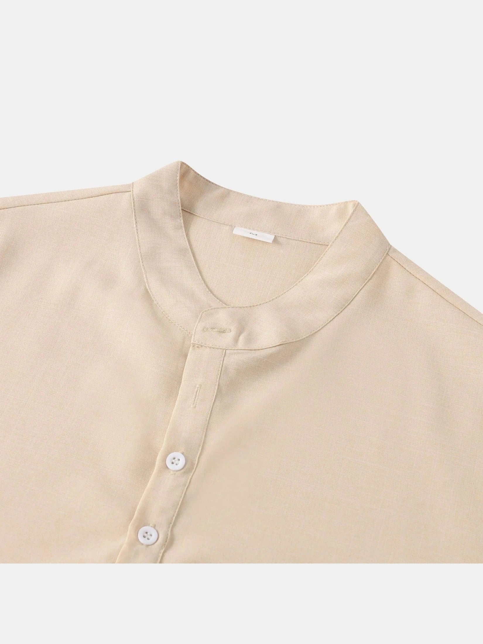 Men's Stand Collar Short Sleeve Henley Shirt Trendsi