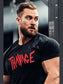 Men's Plus Size Letter Graphic Round Neck Short Sleeve T-Shirt nicholesgifts