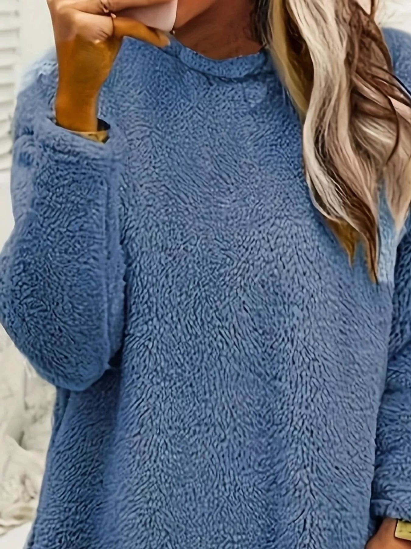 Fleece Long Sleeve Sweatshirt nicholesgifts