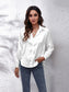 Button Up Collared Neck Long Sleeve Shirt nicholesgifts