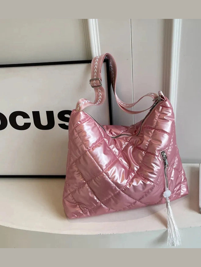 Quilted Nylon Travel Bag Trendsi