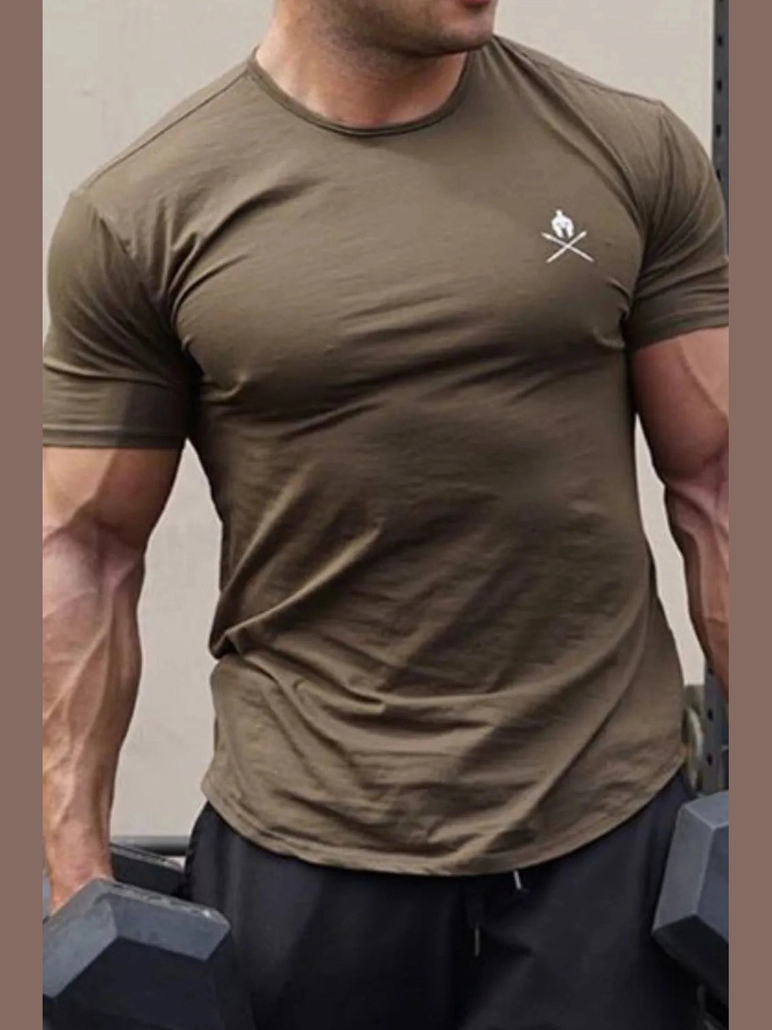 Men's Round Neck Short Sleeve T-Shirt Trendsi
