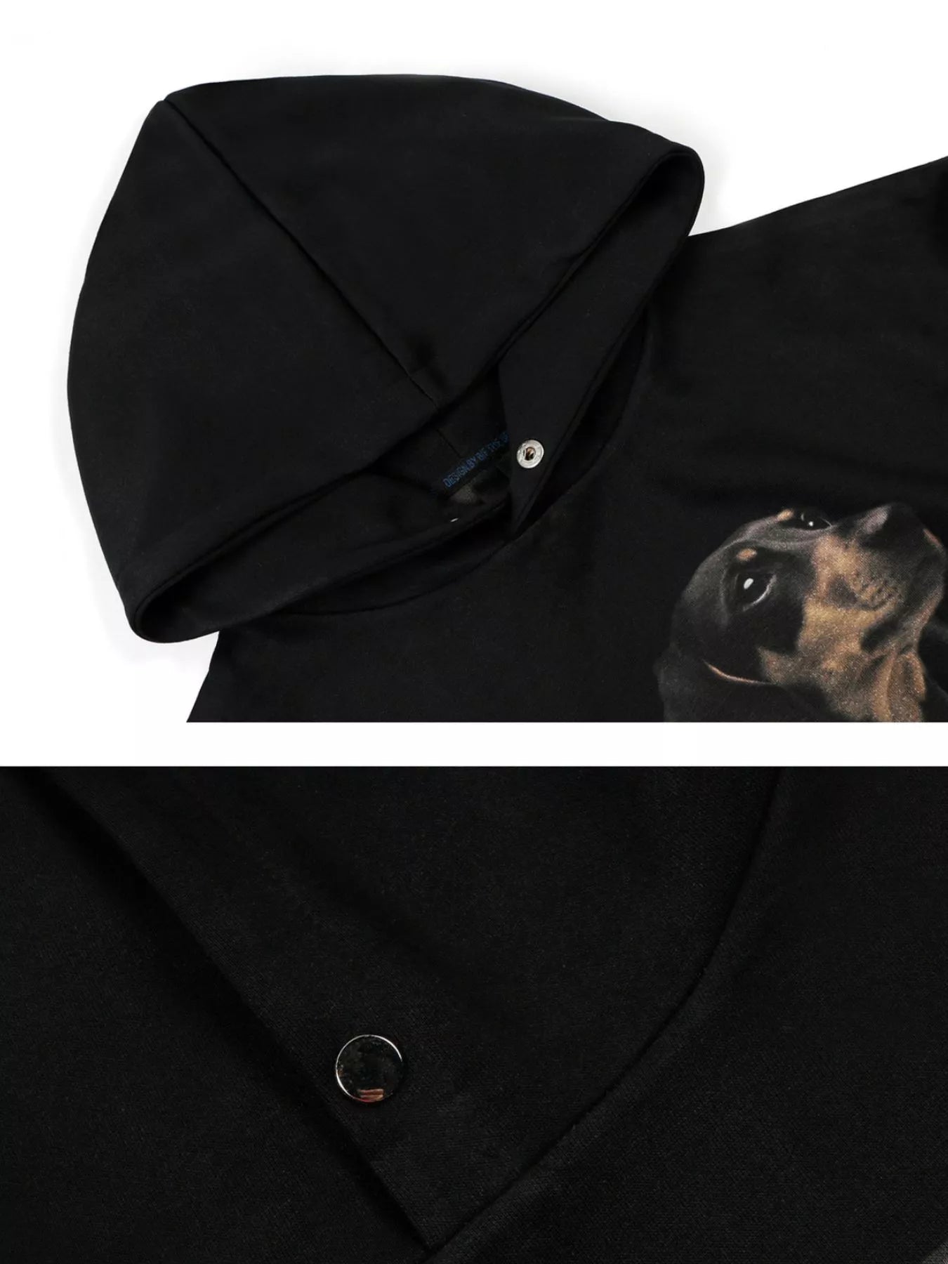 Men's Dog Graphic Long Sleeve Hoodie NicholesGifts