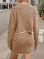Striped Long Sleeve Top and Skirt Set nicholesgifts