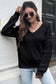 V-Neck Drop Shoulder Sweater nicholesgifts
