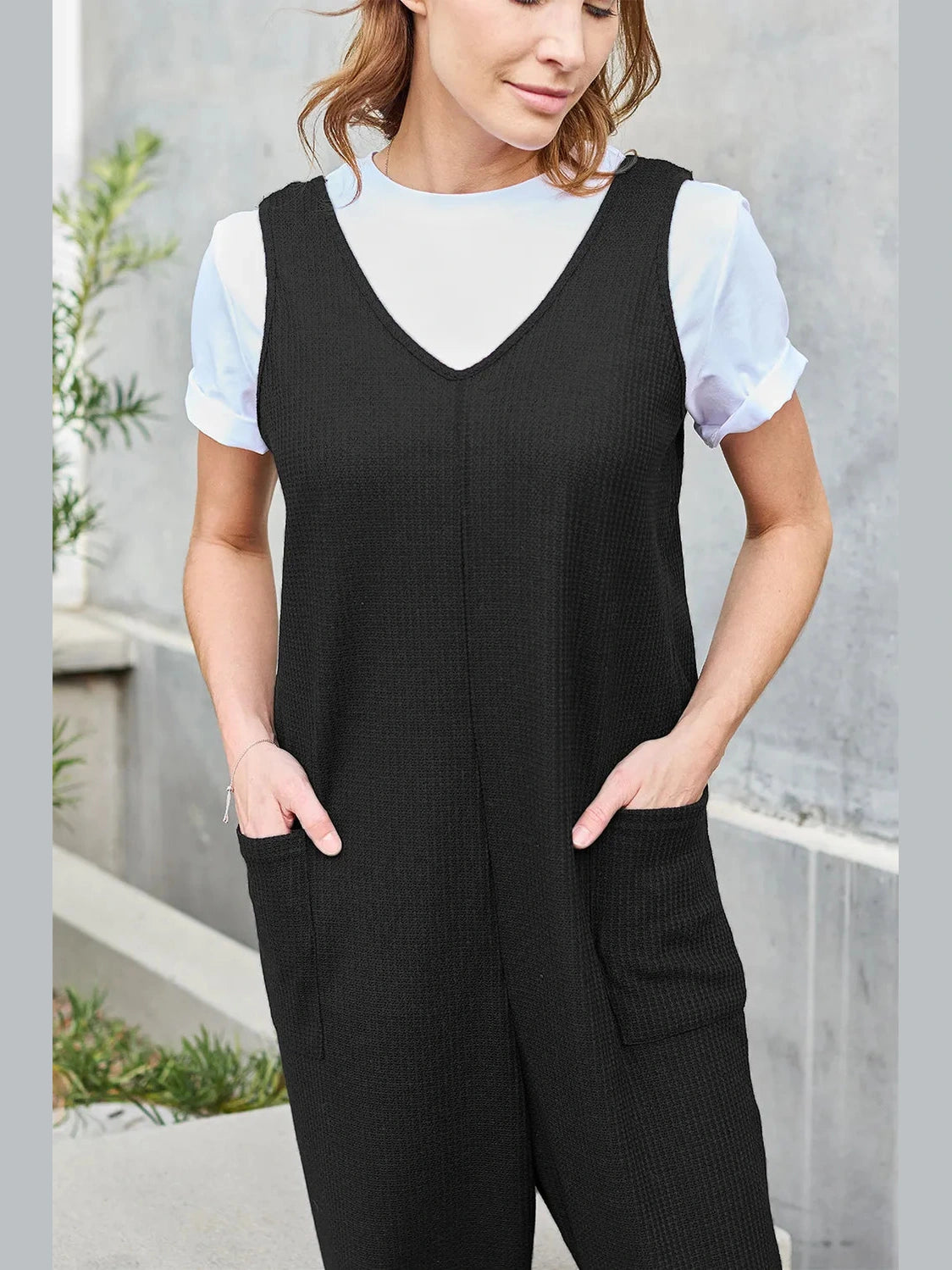 Double Take Full Size Sleeveless Straight Jumpsuit nicholesgifts