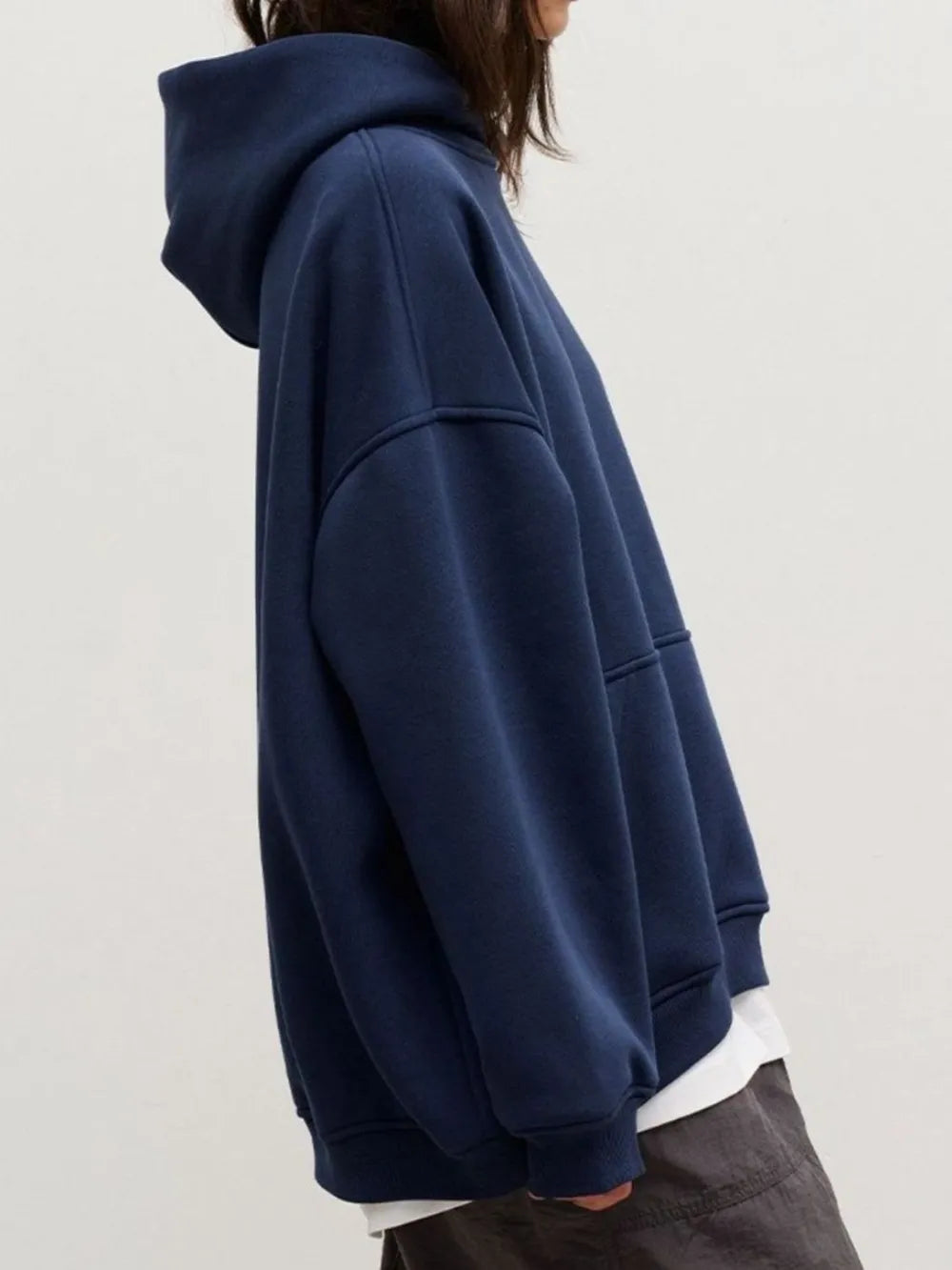 Pocketed Dropped Shoulder Long Sleeve Hoodie nicholesgifts