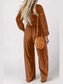 Boho Smocked Square Neck Wide Leg Jumpsuit nicholesgifts