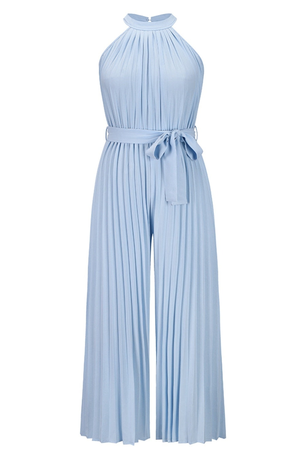 Cutout Tied Pleated Sleeveless Jumpsuit nicholesgifts