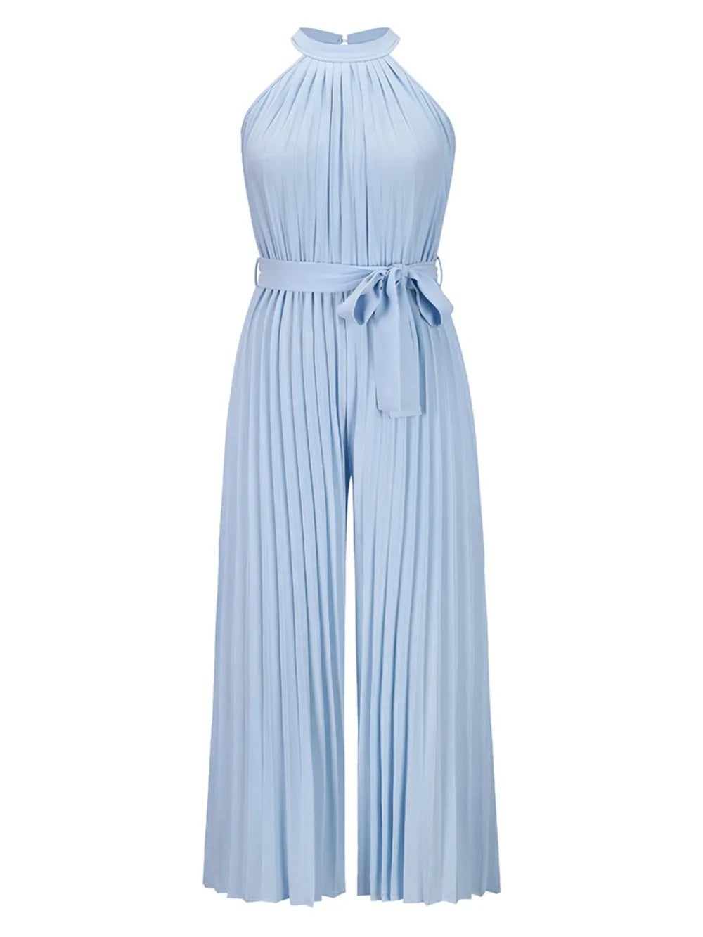 Cutout Tied Pleated Sleeveless Jumpsuit nicholesgifts