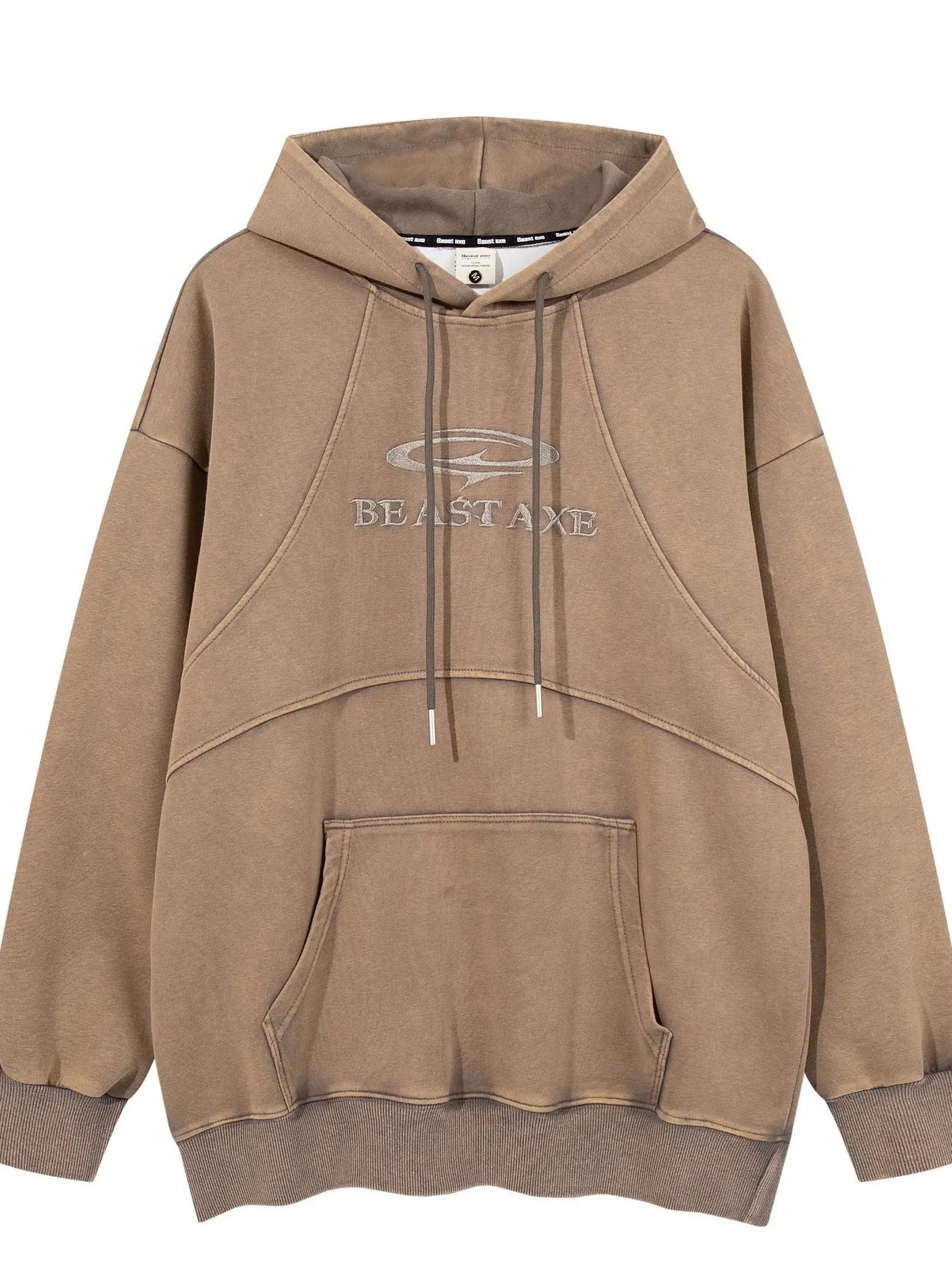 Men's Oversized Washed Long Sleeve Hoodie NicholesGifts
