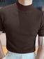 Men's Full Size Mock Neck Short Sleeve T-Shirt Plus Size nicholesgifts
