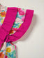 Floral Ruffle Layered Sleeve Blouse nicholesgifts