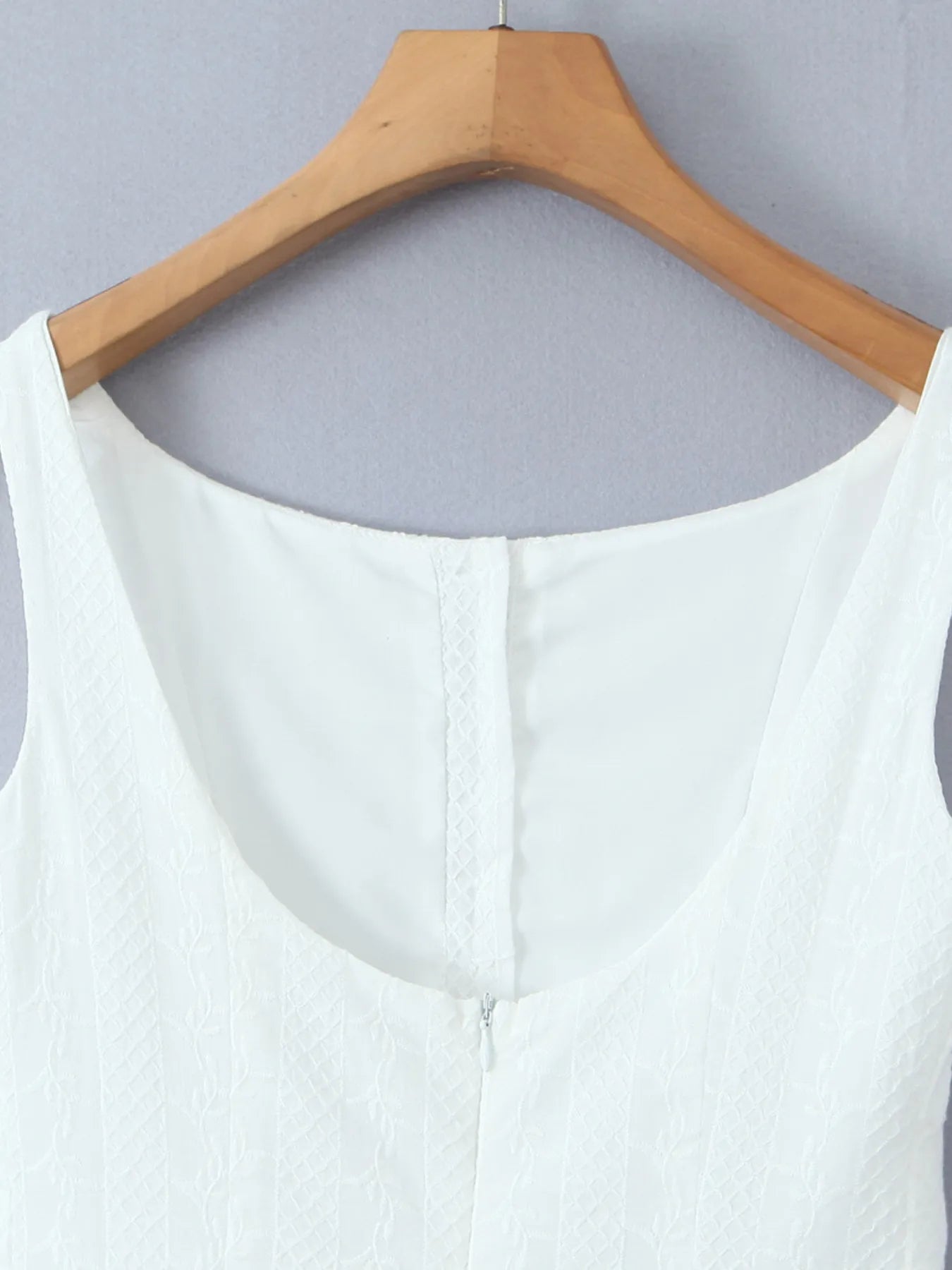 Lace Detail Sleeveless Mini Dress Trendsi