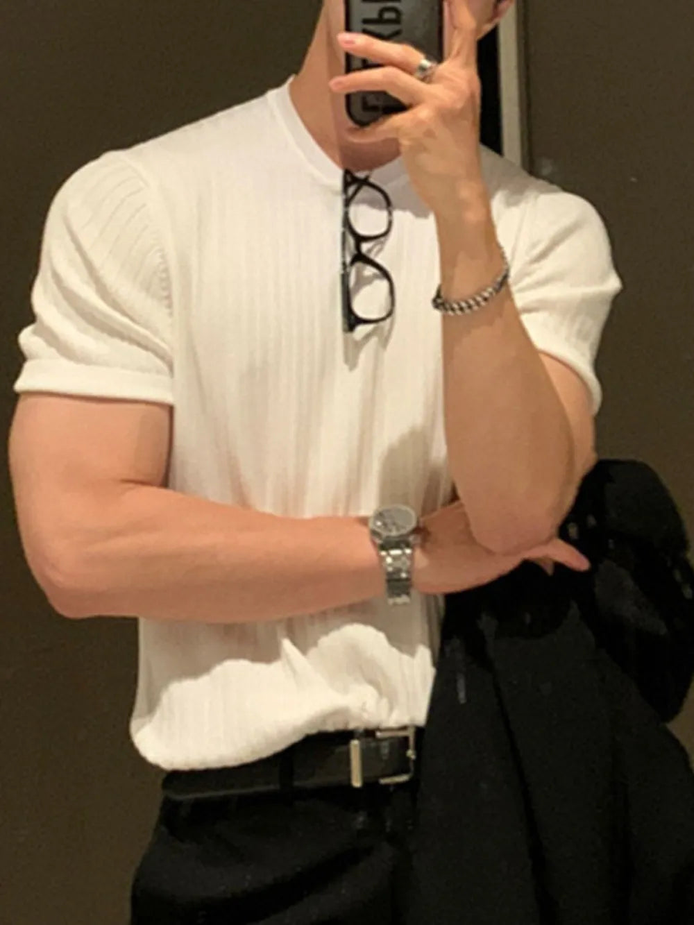 Men's Full Size Round Neck Short Sleeve T-Shirt Plus Size Trendsi