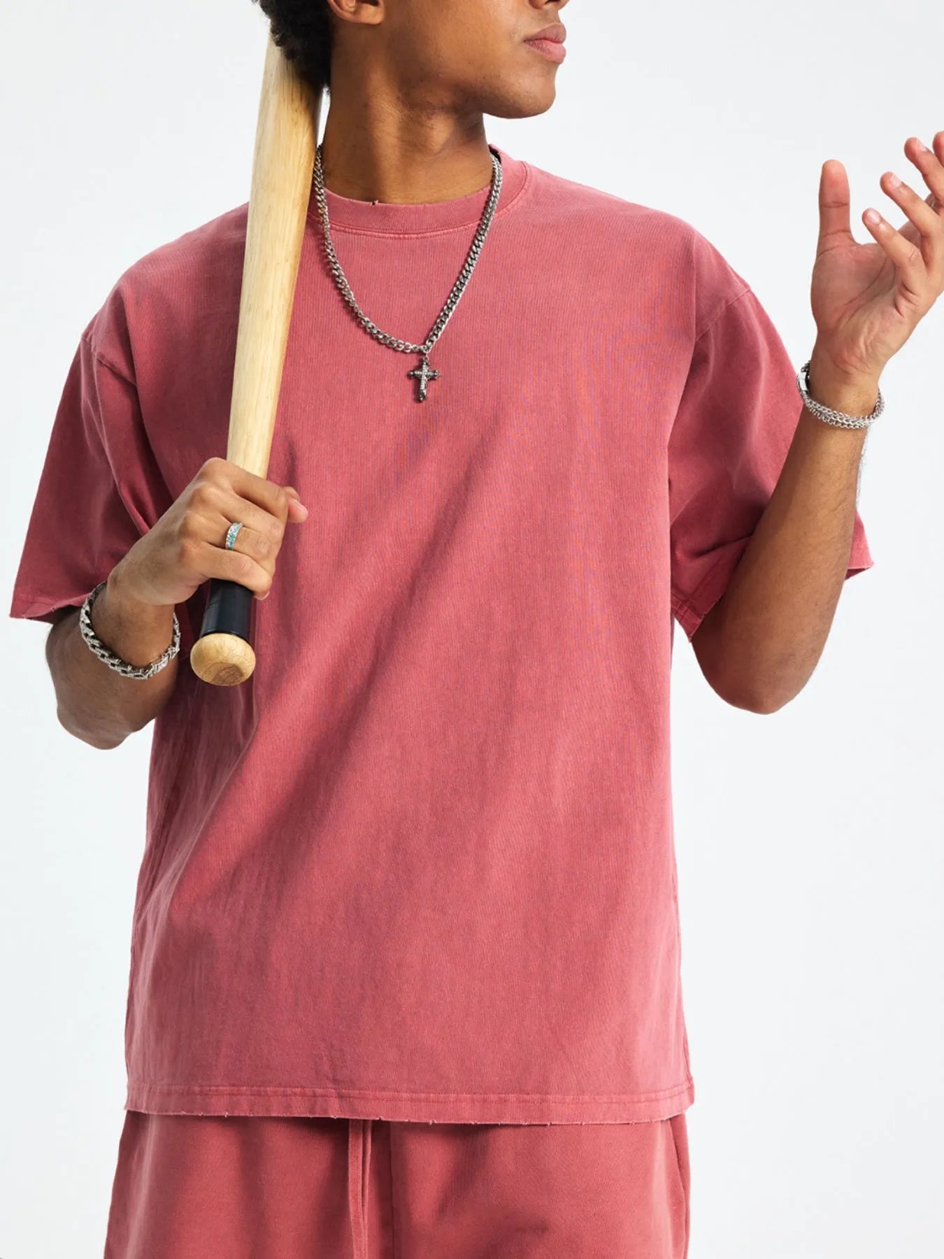 Men's Casual Oversized Cotton T-Shirt NicholesGifts