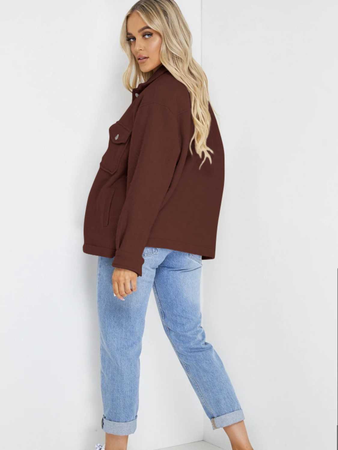 Button Down Denim Jacket nicholesgifts